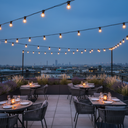 Sophisticated London rooftop terrace