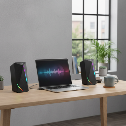 Speakers Minimalist Office