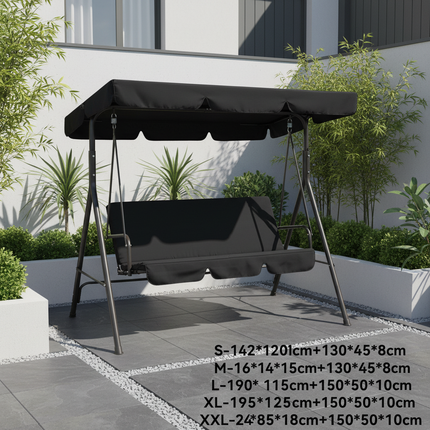 Swing Canopy – Black Modern Garden