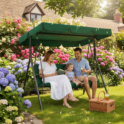 Swing Canopy – Dark Green Cottage Garden