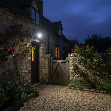 Traditional cottage side entrance security