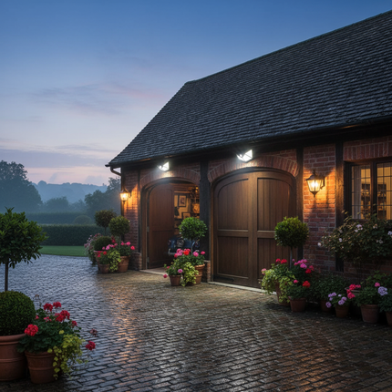 Traditional country house courtyard