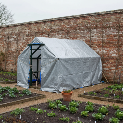 Victorian walled garden greenhouse cover