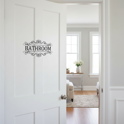 Wall Sticker - Bathroom Door