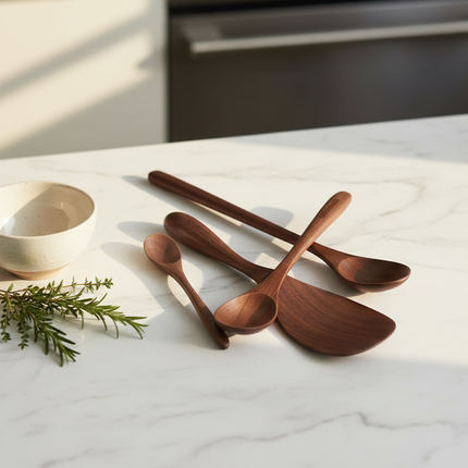 Walnut Spoon – Set Display