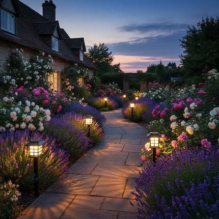 Warm Light Cottage Path