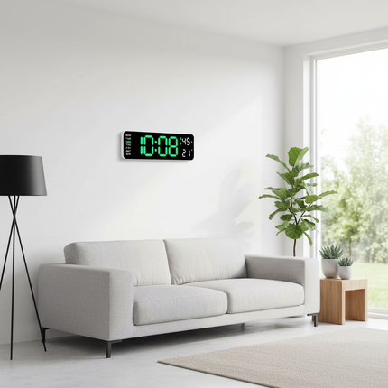 White Clock Living Room