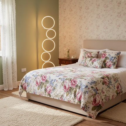 White Lamp Cottage Bedroom