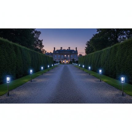 White Light 10PCS - British Country House Driveway