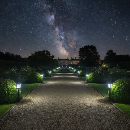 White Light Gravel Path
