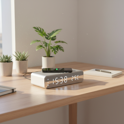 White Opansten on bright Scandinavian workspace