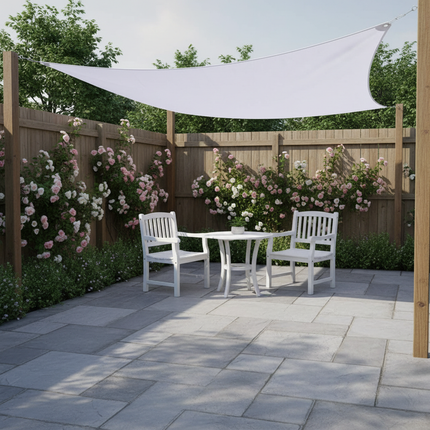 White Set Shade Sail – British Lifestyle