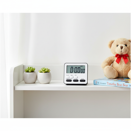 White Timer – Nursery Shelf