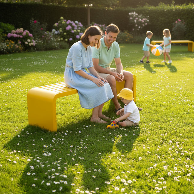 Yellow Bench Family Garden