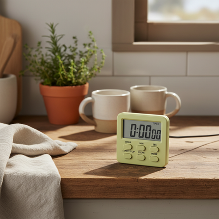 Yellow Green Kitchen Timer – British Kitchen